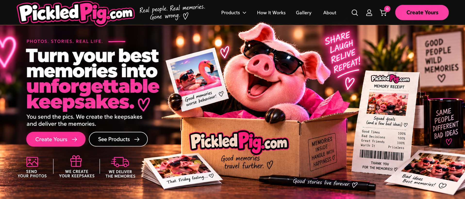 PikledPig web hero concept